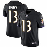 Nike Men & Women & Youth Ravens 13 John Brown Black Alternate NFL Vapor Untouchable Limited Jersey,baseball caps,new era cap wholesale,wholesale hats